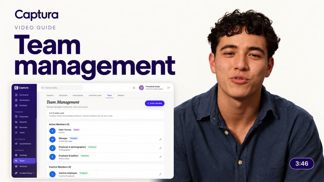 Team management walkthrough
